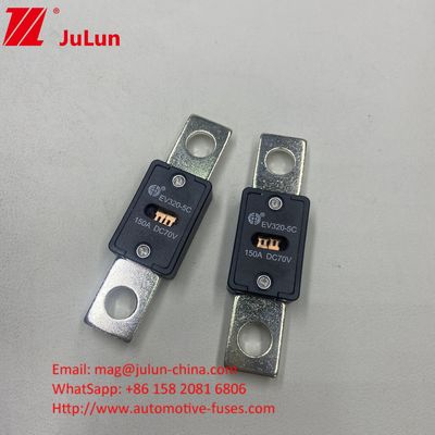 EV320-5X 80A 70VDC SINOFUSE Keramik Otomobil Sigortaları Küçük Boyutlu Kısa devre Koruması Bakır Gümüş Kuvars Kum Altın