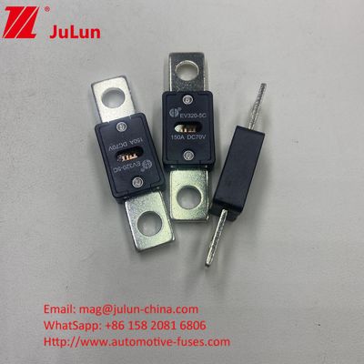 EV320-5X 80A 70VDC SINOFUSE Keramik Otomobil Sigortaları Küçük Boyutlu Kısa devre Koruması Bakır Gümüş Kuvars Kum Altın