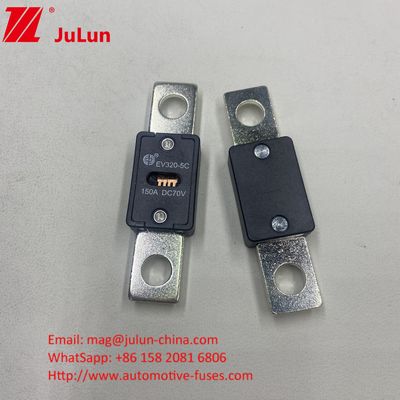 150A 70VDC EV320-5X Seramik Otomobil Sigortaları Kuvars Kum Elektrik Özellikleri 1.0In 4 Saat 3.0In 10s Max