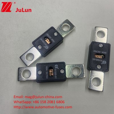 EV320-5X Otomotiv bıçağı sigortaları 70VDC 400A Kırma kapasitesi 6KA