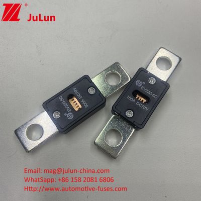 51 mm delik mesafesi EV320-5C 80A 70VDC elektrikli araba şarj sigortası