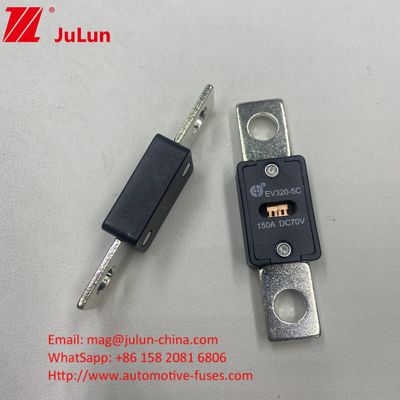 51 mm delik mesafesi EV320-5C 80A 70VDC elektrikli araba şarj sigortası