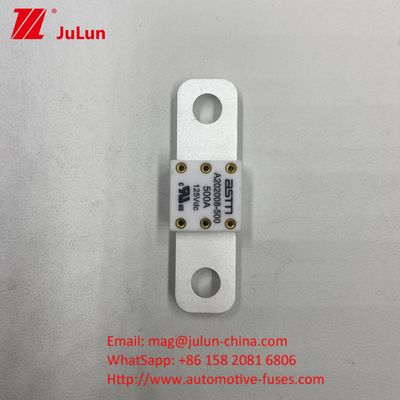 125VDC A202008 350A 125VDC EV çekiş sistemi için ASTM nominal voltaj seramik araba sigortaları