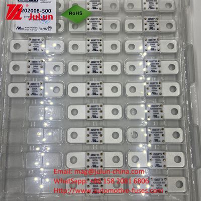 20KA Kırma Kapasitesi Elektrikli Araç A202008 400A 125VDC Gemi için ASTM Sigorta Uygulama Senaryosu