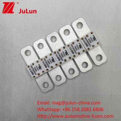 ASTM 400A 125VDC Otomobil Endüstrisi için Keramik Metal Otomobil Bataryası Sigortaları 68*17.7*12mm