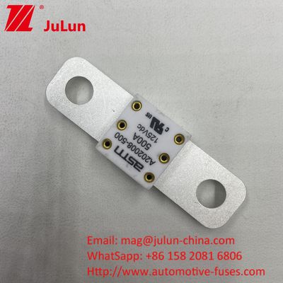 100A 125VDC Otomobil Pil Füzesi Keramik Metal Kısa devre Koruması Sadece Yüksek Akım