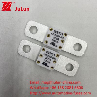 125VDC 150A A202008 Nakliye Araçları için Hızlı Şarjlı Elektrikli Araç Sigortaları 100A 150A 200A 250A 300A 350A 400A 500A