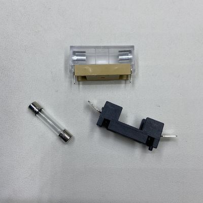 PCB kartı kurulum 6 * 30mm 250VDC Siyah Mavi Şeffaf Altın Araç sigorta tutucusu