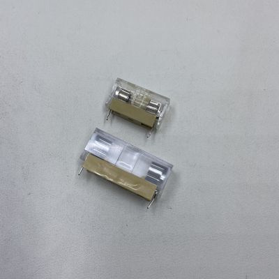 5x20mm veya 6x30mm PCB Board Montage Glass Fuse Holder For Power Systems In Cars Kara Mavi Şeffaf Altın