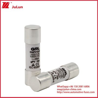 15A 1000VDC Sigorta Bağlantısı Güneş GPV DC Sigorta 10*38mm 32A PV sistemlerinde elektrik koruması için sigorta koruması için