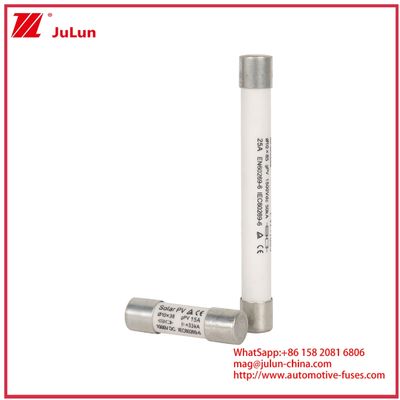 Güneş Enerjisi Sistemleri için 15A 1000VDC GPV Sigorta 10*38 IEC60269-6