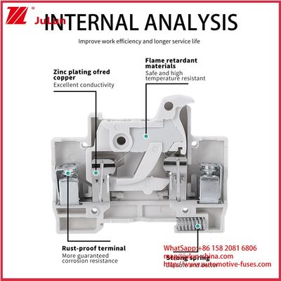 GPV 16A 1000VDC 20KA Fotovoltaik Yüksek Voltajlı Tubular Keramik Sigorta 10*38mm