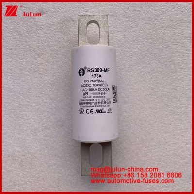 RS309-MF 175A 750VDC UL Elektrikli Araçlar ve Güç Sistemleri için Tubular Keramik Sigortalar AR 750VDC/700AC IEC 20KA GB 5-800A