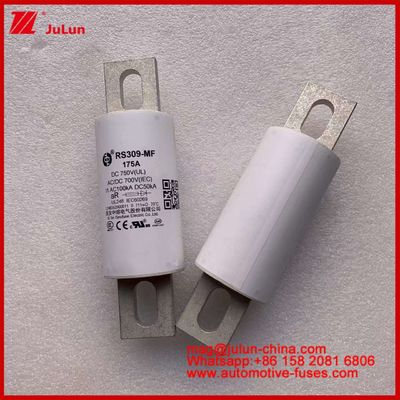 RS309-MF 175A 750VDC UL Elektrikli Araçlar ve Güç Sistemleri için Tubular Keramik Sigortalar AR 750VDC/700AC IEC 20KA GB 5-800A