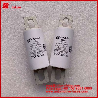 RS309-MF 175A 750VDC UL Elektrikli Araçlar ve Güç Sistemleri için Tubular Keramik Sigortalar AR 750VDC/700AC IEC 20KA GB 5-800A