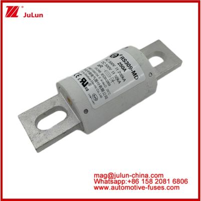 250A 500VAC Ev Sigorta RS309-MD-200KA 500VDC 50KA AR Karemik DC Performans Tubular Otomobil Bolt Stud-Mount