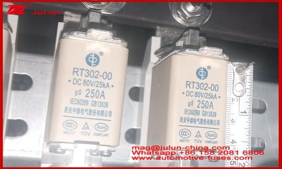 Blade Caremic Küçük Araba Sigortaları RT302-00 250A DC80 25KA GG Otomobil Montajı