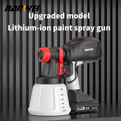 Popüler Yüksek püskürtme Hava püskürtmesi 700ml Basınçlı boya tabancası Kablosuz Taşınabilir Elektrik 1.5mm 1.0mm Diy Grade Pil Gücü Yeniden Yapım Ev Bahçe