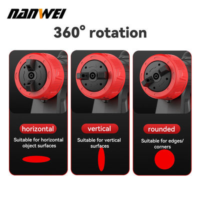 Popüler Yüksek püskürtme Hava püskürtmesi 700ml Basınçlı boya tabancası Kablosuz Taşınabilir Elektrik 1.5mm 1.0mm Diy Grade Pil Gücü Yeniden Yapım Ev Bahçe