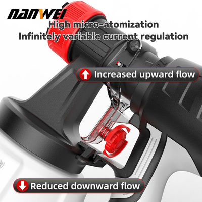 Popüler Yüksek püskürtme Hava püskürtmesi 700ml Basınçlı boya tabancası Kablosuz Taşınabilir Elektrik 1.5mm 1.0mm Diy Grade Pil Gücü Yeniden Yapım Ev Bahçe
