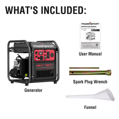 Elektrik Hava İçi Çöpü LED Işık Ev InvertorB Taşınabilir Usa Powersmart 4400w Kamp için Gaz Jeneratörü