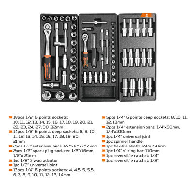 Çeşitli Ekipmanlar Sandık Araç Set Donanım 163pcs Araçlar