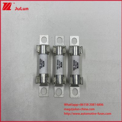 ASTM 15A 30A DC500V Akım Elektrikli Araç Sigorta Koruması Bolt Keramik içindeki HEV için