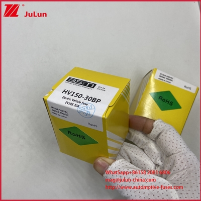 Elektrikli Araçlar HEV Rated Voltage / Interrupting rating DC500V/20KA ASTM HV150 30A 20A DC500V 20KA Koruma ile Bolt Sigorta