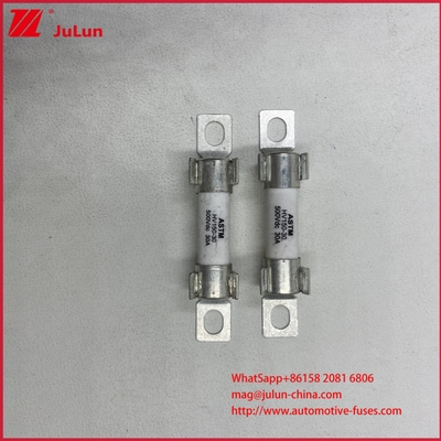 Elektrikli Araçlar HEV Rated Voltage / Interrupting rating DC500V/20KA ASTM HV150 30A 20A DC500V 20KA Koruma ile Bolt Sigorta