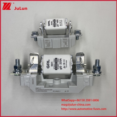NT000 FUSE AR Yüksek kırılma 500V/690V Rated Keramik Porselen Erimiş Bağlantı Füzesi 80A Düşük Voltajlı Bakır Bağlantısı NH000 Füzeler