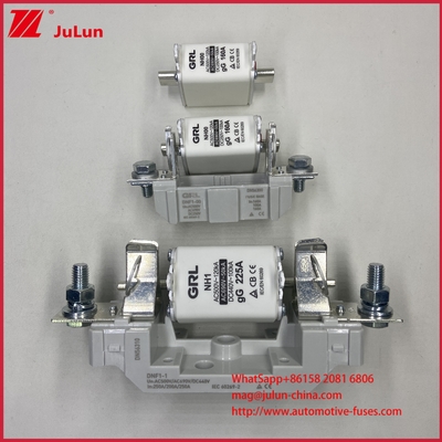 Hızlı Atımlı AR Tipi HRC Sigorta Bağlantısı AC500V 120KA Seramik Sigortalı Bıçak Sigorta NT00C/NT000 CE Sertifikalı 160A Yüksek/Düşük Kesme