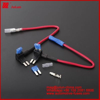 12V MİNİ KÜÇÜK ORTA Boy Araba Sigorta Tutucu Ekle-Devre TAP Adaptörü Micro2/M2 Araba Ekle Devre Sigorta Tap Adaptörü 16AWG 17-18cm Sigorta Tapları Tutucu Sigorta Bileşenleri Otomotiv İçin