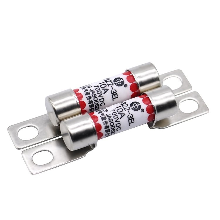 EV322 3EL Elektrikli Araç Sigortası 10A 16A 20A 25A 32A 700VDC Cıvatalı Tip Yuvarlak Boru