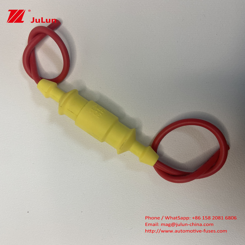 Sarı Kablo Demeti Sigorta Kutusu Tutacağı Su Geçirmez 30A 250V 5*20mm 6*30mm Cam Seramik Tüp