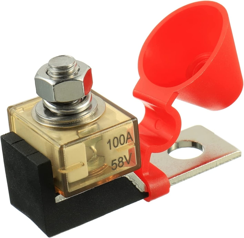 MRBF Terminal Sigorta Sahibi M8 Terminal Stud 300A 58V DC Deniz Sigorta Sahibi Su geçirmez