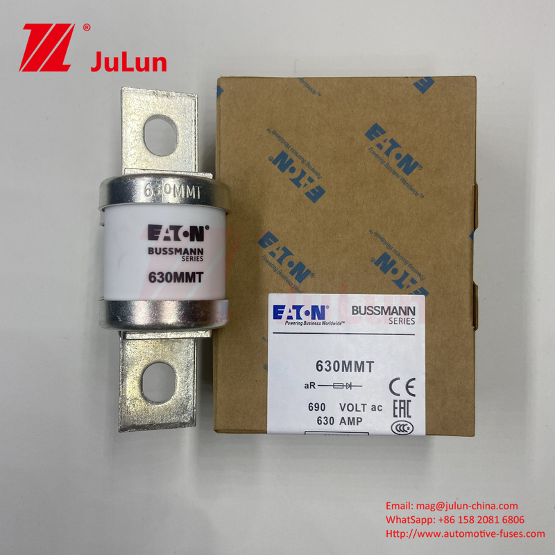 690V Seramik Otomobil Sigortaları M6/M8 Çift Düz Plak Bolt Tipi 0.43kg Ağır Görevli Sigorta Çözümü
