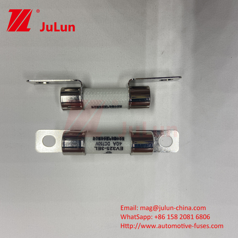 10x38mm Seramik Otomobil Sigortaları Bolt Montajlı EV FUSE Çevre Güvenilirliği ISO8820'ye Uygun