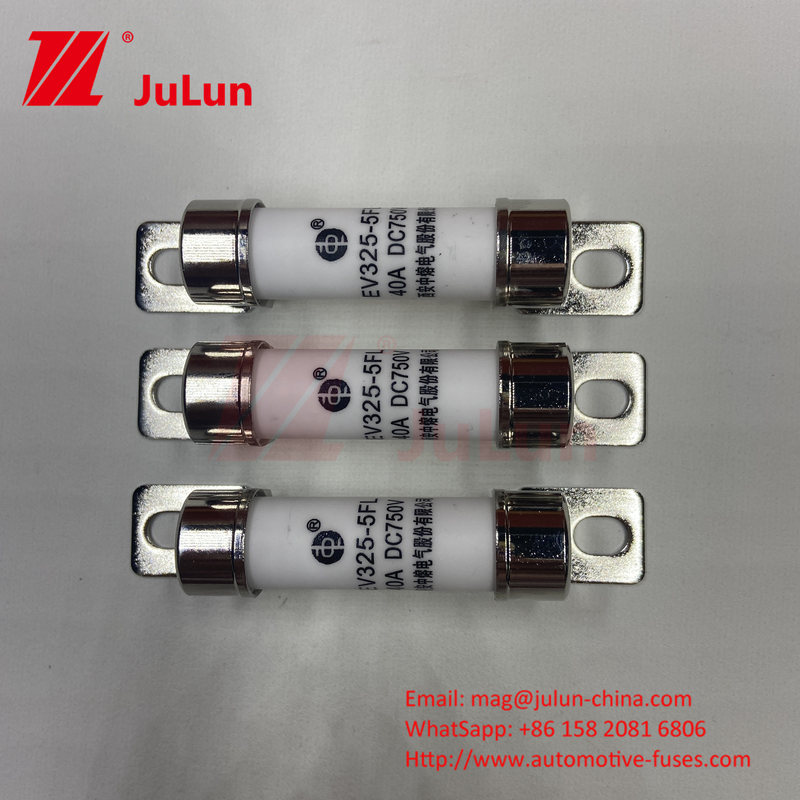 10A 30A 50A 750VDC EV sigortası EV çekiş sistemi için, 15A 20A güç dönüşümü