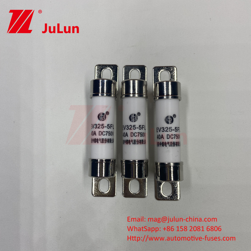 EV Fuse Boxed Embedded For Electric Vehicle Traction Systems 750VDC 25A 30A 40A 50A 14*51 Ues EV325 Araba Şarj cihazı için