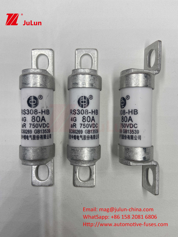 Elektrikli Araç Sigorta RS308 DC750V 10A 15A 20A Harika titreşim direnci 63A