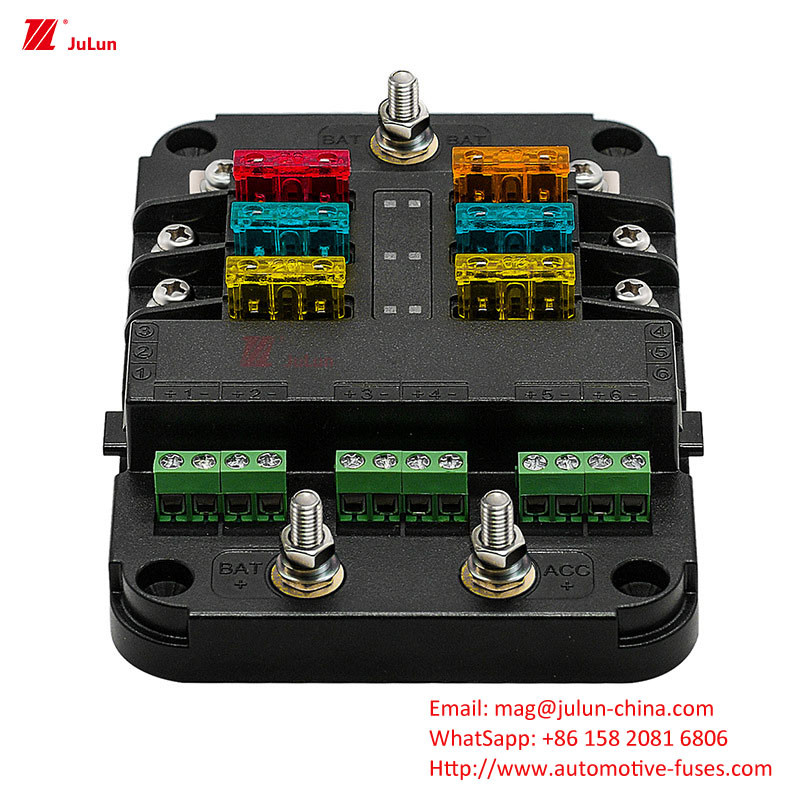 Eu UL Standart Otomobil Çapraz Çapraz Bolt Sigorta Sahibi 32V 30A-500A Naylon Kaplama