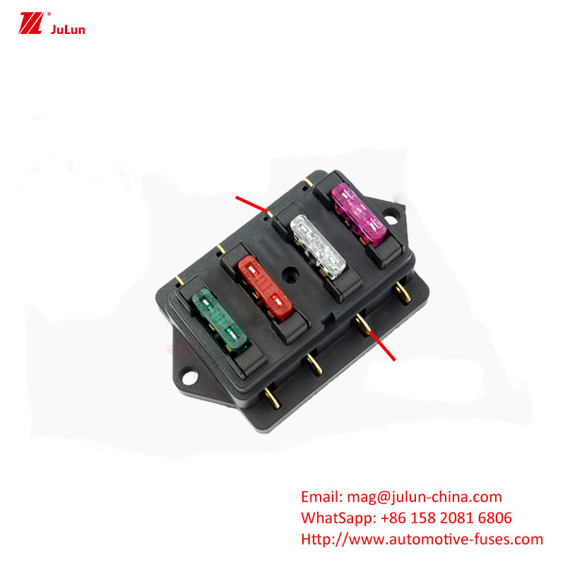 Otomatik Parçalar Elektronik Devre Koruma Terminalı Akım 32V30A-500A Otomatik Sigorta Sahibi Bakır Bağlantı 30A-500A