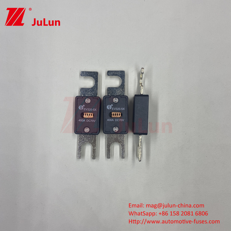SINOFUSE Bolt M8 EV320-5X-100A Otomobil Şok Dayanıklı Seramik Bakır Gümüş Kuvars Kum borusu