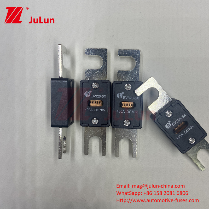 EV320-5X-350A-N 70VDC 6kA Keramik Bakır Elektrikli Araç Sigortası EV çekiş sistemi güvenliği için