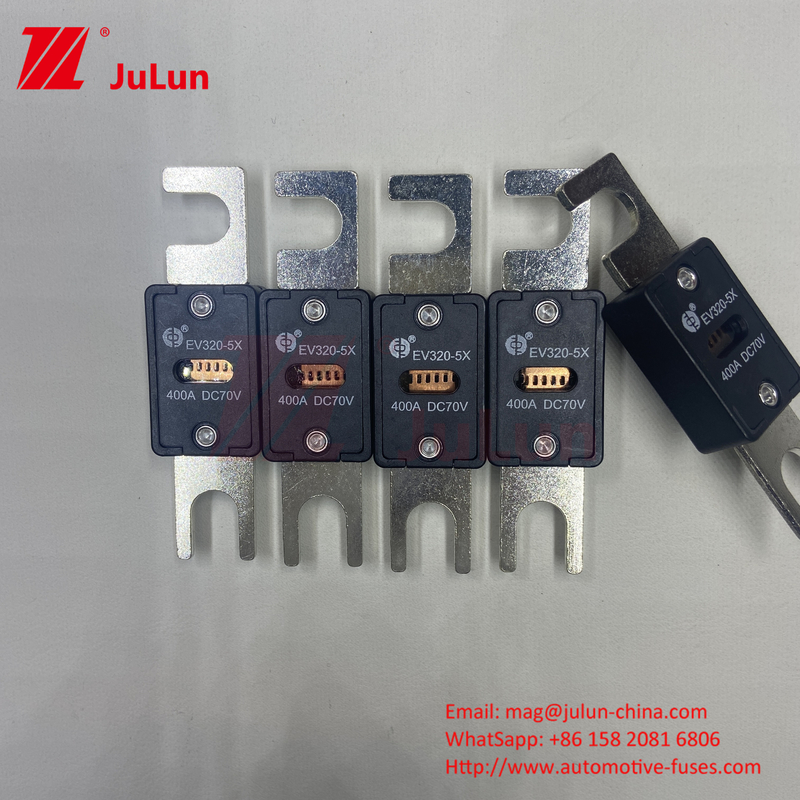 EV320-5C-400A-N 70VDC Aşırı yük ve kısa devre koruması için Siyah Bakır Otomatik Blade Sigortaları