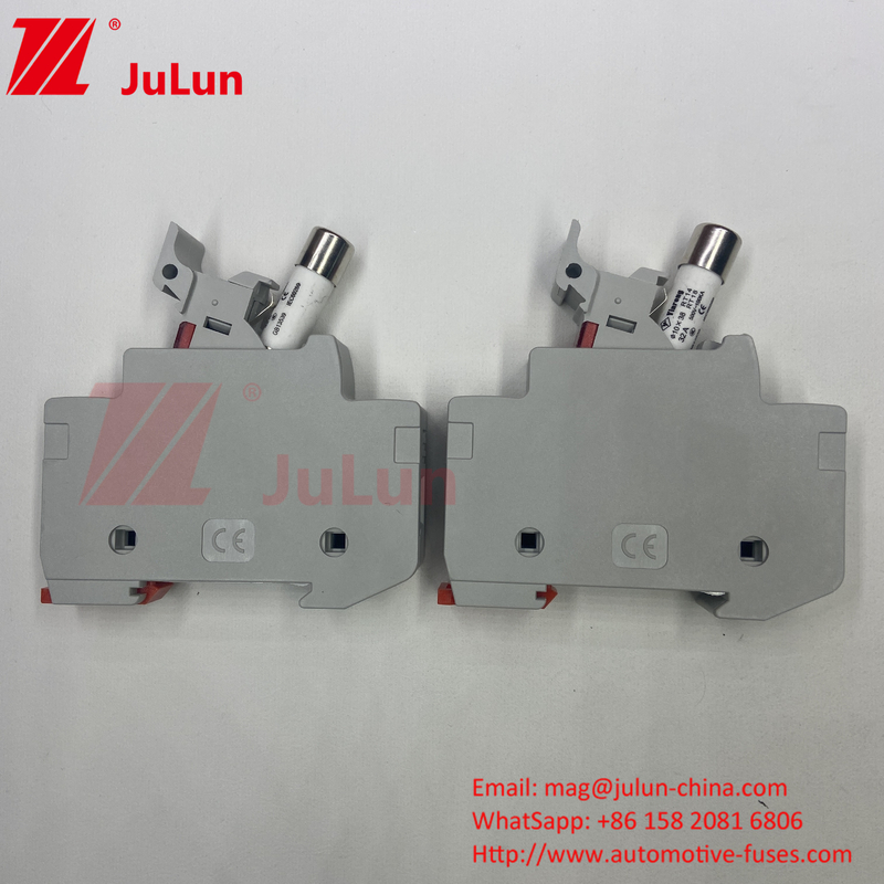 1000VDC 1500VDC 500VDC DIN Rail Solar Panel DC 32 Amp PV Pho için sigorta ile güneş sigortası tutucusu