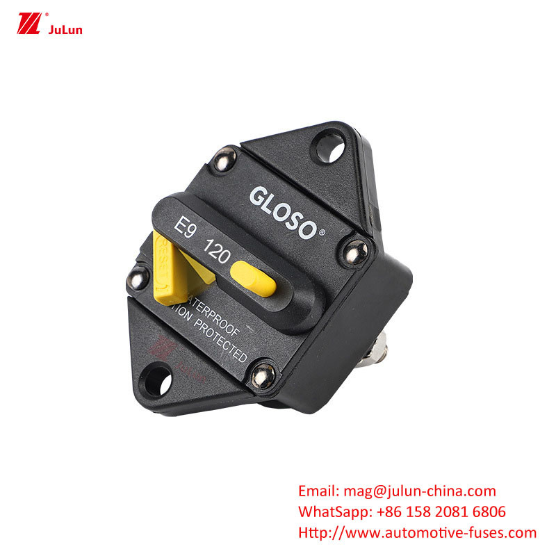 Otomobil Elektronik Devre Koruması LED Işıklı Çok Yönlü Sigorta Kutusu SBH-6PD vida 30A-500A İki Kutuplu 32V Manual Re