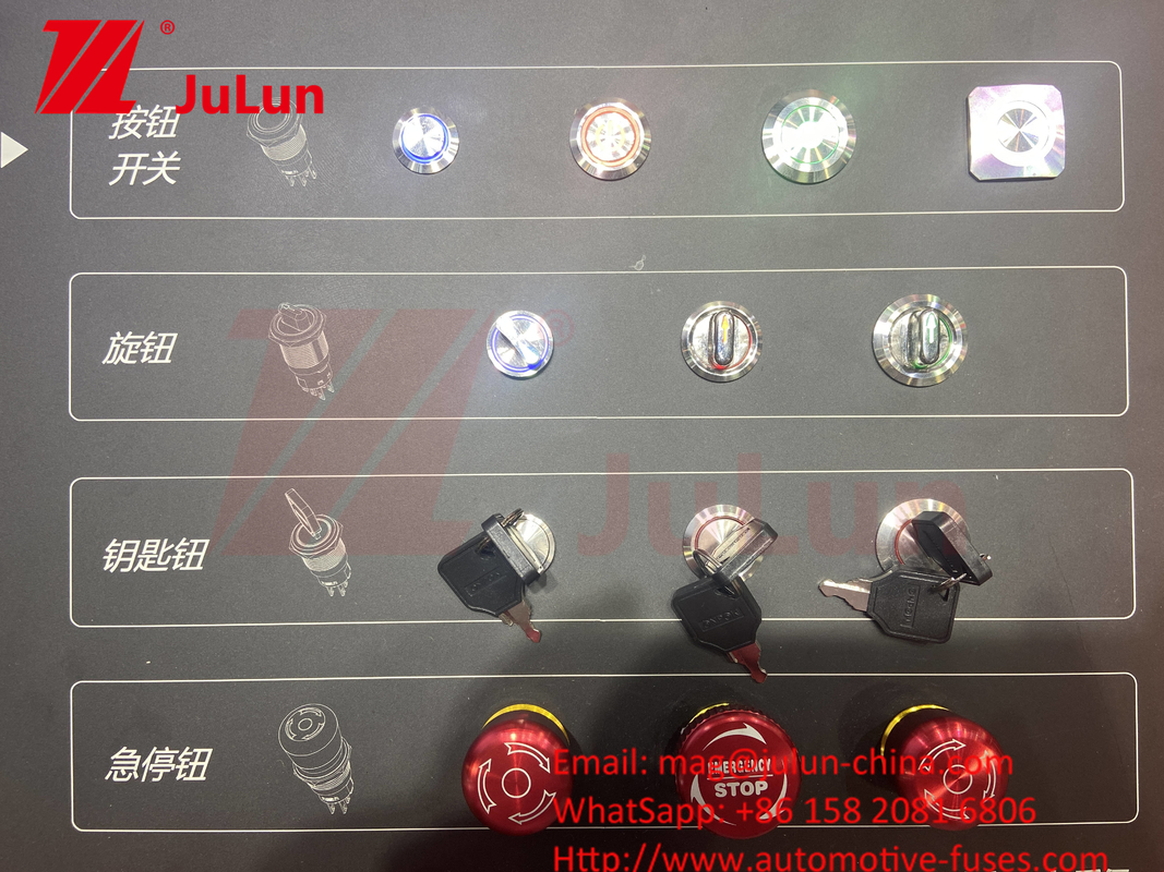 IP65 Kendini Kilitleyen Paslanmaz Çelik Metal 10/12/16/22mm Anlık Led Küçük Basma Düğmesi Anahtarları