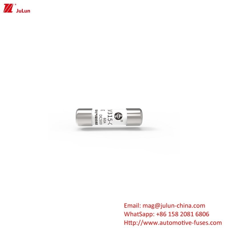 EV315-C-3E 500V DC Otomobil EV Sigorta / Yuvarlak Tüp Boltlu Tip Sigorta