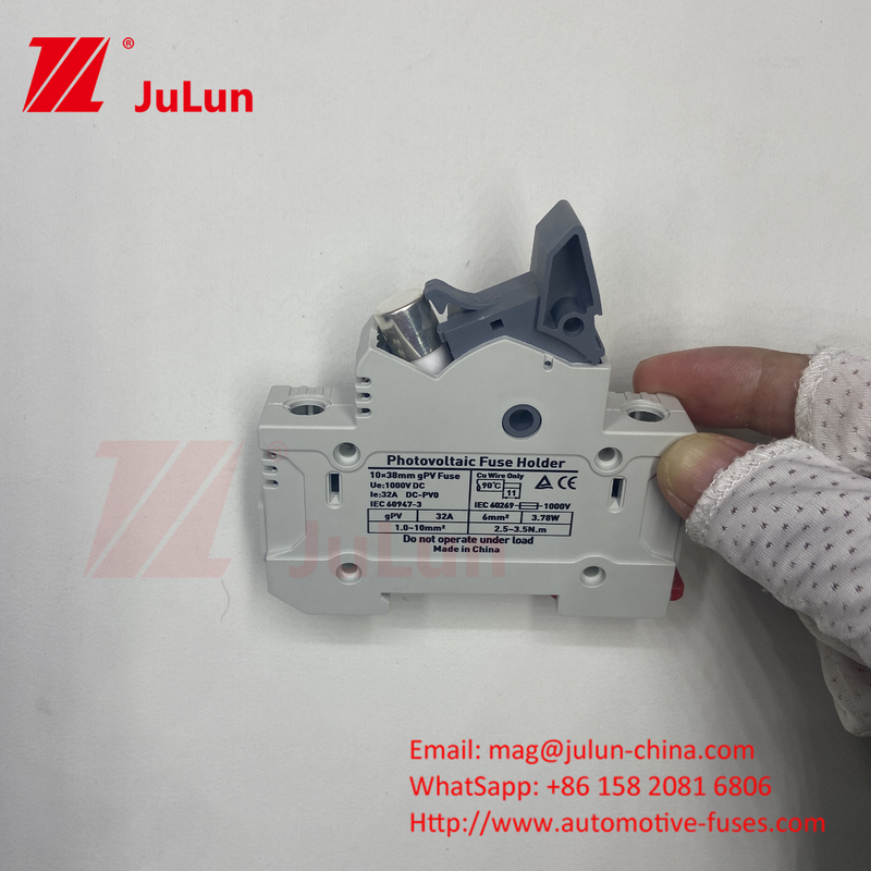 AC RT18-32X Sigorta tutucu Füzüler Temel Kutusu 10x38MM 500V Hızlı Blow Seramik RO15 RT18 DIN Rail Moun Tek Sigorta tutucu